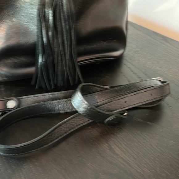 Patricia Nash copper glazed black leather bucket bag - Picture 10 of 10